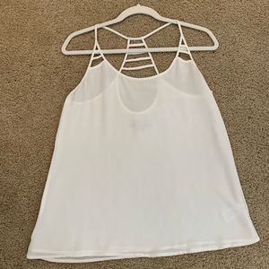 White Strapy Tank Top
